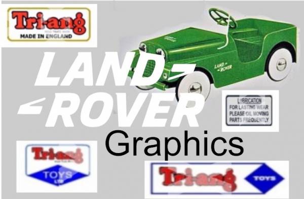 Tri-ang Vintage Land Rover Set of Graphics
